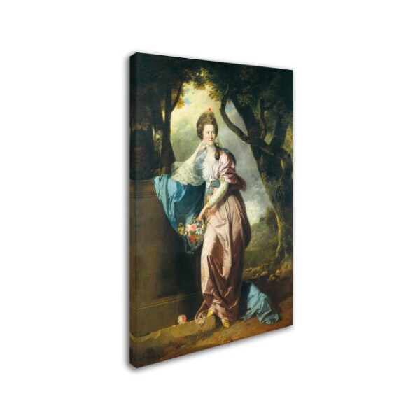 Johann Zoffany 'Mrs Woodhull' Canvas Art,30x47